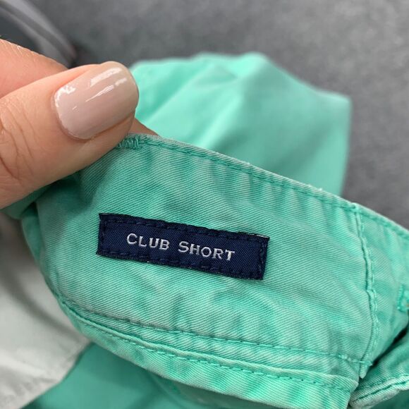 Vineyard Vines Shorts Mens 32 Aruba Blue Club Cotton Twill Flat Front Prep Chino - Picture 10 of 14